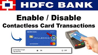 How to Enable Contactless Transaction In HDFC Debit Card  Enable Tap and Pay [upl. by Luhe]