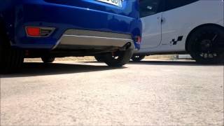 Ford Fiesta ST150 Original Exhaust and KN Airfilter  PAP 60mm  Flexy Pipe Milltek [upl. by Burnsed]