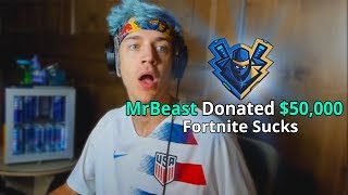 I Donated 50000 To Ninja  Fortnite [upl. by Denver700]