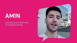 Amin macht seine Ausbildung zum Kaufmann für Dialogmarketing [upl. by Drageruaeb]