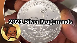 2021 Silver Krugerrands My first nonCanadian bullion coins [upl. by Getraer]