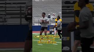 4 ⭐️ QB Keelon Russell Elite 11 Highlights texashighschoolfootball [upl. by Ahsinrev]