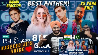 Groove Mera  PSL Official Anthem 2021  Punjabi Reaction  Review  Naseebo jis iconic voice tlu [upl. by Anayi266]