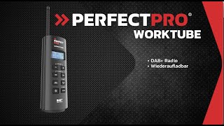 PerfectPro WORKTUBE BAUSTELLEN RADIO DAB UKW AUXIN MP3 NiMH ACCU [upl. by Aruabea]