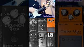 BOSS DS1 VS Proco RAT VS Suhr Riot VS MXR Super Badass VS MI Audio Crunch Box VS Red Rox [upl. by Wehhtam123]