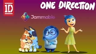 One Direction  Right Now Joy Sadness and Bluey And Bingo Cover Of AI COVER On Jammable [upl. by Auhso]