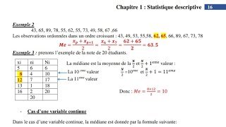 Biostatistique  Statistique descriptives première année médecine part 2 [upl. by Enirehtacyram]