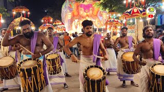 Kerala  traditional drums  Siddiq Bhai Ka Ganesh Aagman Ramnagar  Maharashtra band girls Boys [upl. by Sewole]