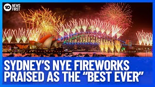 Sydney’s New Years Fireworks Extravaganza Praised As The “Best Ever”  10 News First [upl. by Saihttam]