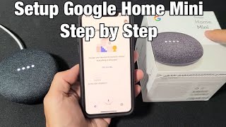 Google Home Mini How to Setup Step by Step w iPhone or Android Phone [upl. by Driskill227]