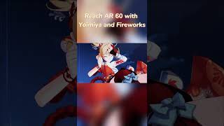 Reach AR 60 with Yoimiya and Fireworks Genshin Impact [upl. by Ecnaled]