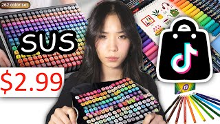 ROASTING TIKTOK SHOPS SUS ART SUPPLIES [upl. by Ravahs]