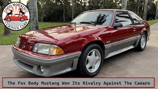 The Fox Body Mustang Won Its Muscle Car Rivalry Against The Camaro [upl. by Akimahc869]