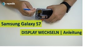 Samsung Galaxy S7  Display selbst wechseln  Reparatur Anleitung  Tutorial deutsch [upl. by Aileon]