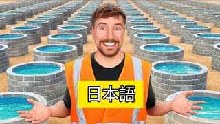 I Built 100 Wells In Africa ミスタービースト日本語 [upl. by Enavi]