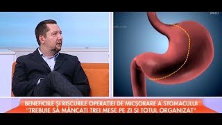 Mihai Ionescu vorbește despre operația de micșorare de stomac [upl. by Ardussi]