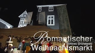 Romantischer Weihnachtsmarkt Schloss Grünewald  Imageclip [upl. by Analiese]