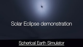 Roblox  SES  Spherical Earth Simulator  Solar Eclipse demonstration [upl. by Mikey]