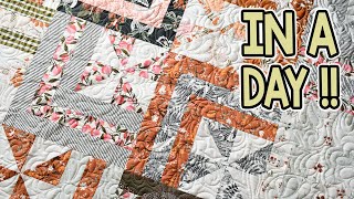 Cabin Breeze  Fat Quarter Quilt Pattern  Log Cabin Quilt Pattern [upl. by Bryant]