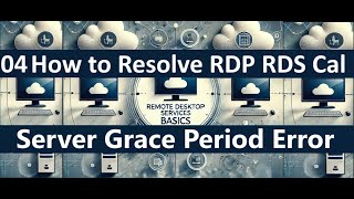 04 How to Solve amp Extend RDP RDS CAL License Server Grace Period Error 120 Days CAL rds rdp [upl. by Munsey]