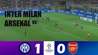 Inter vs Arsenal 10  2024 Champions League  Match Highlights [upl. by Arabela]