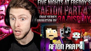 Vapor Reacts 948  FNAF MINECRAFT ANIMATION SERIES quotAfton  Part 4quot by 3A Display REACTION [upl. by Concettina831]