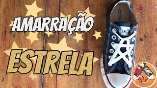 Amarrar cadarço estilo estrelinha  tutorial oficial My Shoes [upl. by Ahsas]