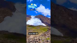 snowslide viralvideo mountains naturebeautymusic snow naturelovesong [upl. by Lecram]