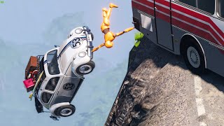 Cliff Drops Car Crashes 😂 30  BeamNG Drive  CRASHdriven [upl. by Lavotsirc]