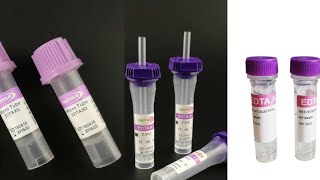 PEDIATRIC EDTA TUBE WITH DIFFERENT COLOUR CAP FOR SAMPLE COLLECTION laboratory medical youtube [upl. by Dinsdale]