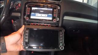 Vw Scirocco 2010 How To Install Android Navigation Factory Original Radio Navi Removal [upl. by Derk]