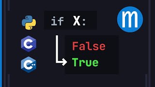 x to bool conversion in Python C and C [upl. by Ilahsiav]