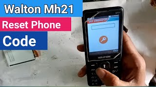 Walton Mh21 Reset phone code  Walton mh21 restore phone [upl. by Lovato]