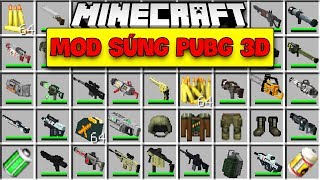 MINECRAFT MOD SÚNG PUBG 3D CỰC ĐẸP VÀ SIÊU MẠNHJAYGRAY CÓ CÂY SÚNG BẮN TÊN LỬA TRÚNG 100 [upl. by Hester]