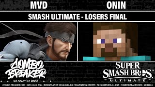 COMBO BREAKER 2024 LOSERS FINAL  MVD Snake vs Onin Steve  Smash Ultimate [upl. by Elirpa]