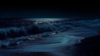 All You Need To Fall Asleep  Ocean Sounds For Deep Sleeping With A Dark Screen And Rolling Waves [upl. by Vtarj274]