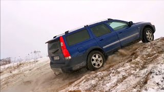 Volvo XC70 XC90 winter offroad Volvo AWD uphill test DDrive [upl. by Scully]