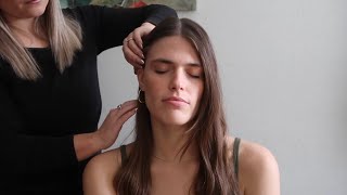 ASMR  Light Touch Massage on Katie  Back Scratching [upl. by Ikcin]