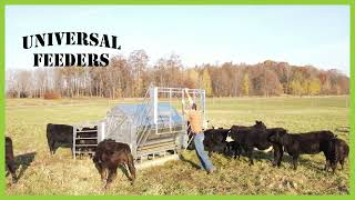 Universal Feeders 4000 Model Calf Creep Feeder At Palmer Cattle [upl. by Ajak81]