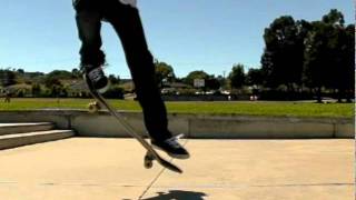 NOLLIE SLOW MOTION SKATEBOARD TRICK [upl. by Lillis]