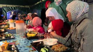 Crimean Tatars Break Ramadan Fast In Simferopol [upl. by Nikolaos]