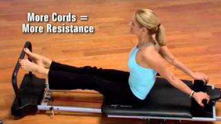 Introducing AeroPilates555000 5 cord reformer with extended standing platform mp4 [upl. by Nonahs]