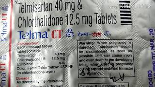 TELMA CT 40125MG TABLET hypertension htn telmisartan telmact highbp highbloodpressure [upl. by Dnivra]