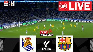 🔴LIVE Real Sociedad vs FC Barcelona  LaLiga 202425  Match Live Today [upl. by Behn]