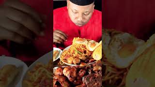 ASMR EATING NOODLES NO TALKING ASMR FRIED CHICKEN SPICY MUTTON CURRY AND EATING WITH HANDS ASMR [upl. by Ayotak]