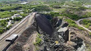 Flin Flin Mine in Northern Manitoba from the sky [upl. by Bove]