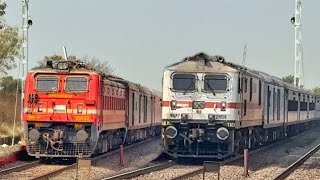 Dangerous WAP7 Shramjeevi SFMagadhBrahmaputra mailKota SF attacks Sakaldiha at 130kmph I R [upl. by Karry]