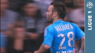 Great free kick Mathieu VALBUENA 58  FC Lorient  Olympique de Marseille 02  20132014 [upl. by Akirahc809]