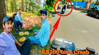 Rs200 Live Crash 😱 Marte Marte Bacha  Mt15 Vs Rs200  Night Camping In Mountain View [upl. by Lednic461]