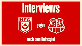 16 Spieltag 202324 Hallescher FC  1 FC Saarbrücken  Interviews nach dem Spiel [upl. by Blinni]